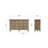 Stylish 6 Drawer Chest - Image 9