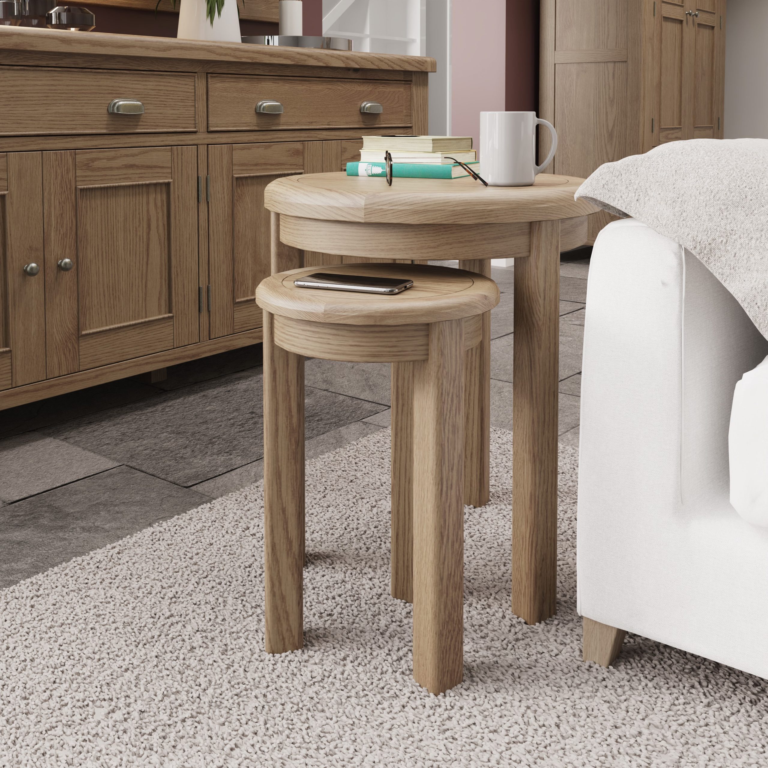 Round Nest of 2 Table