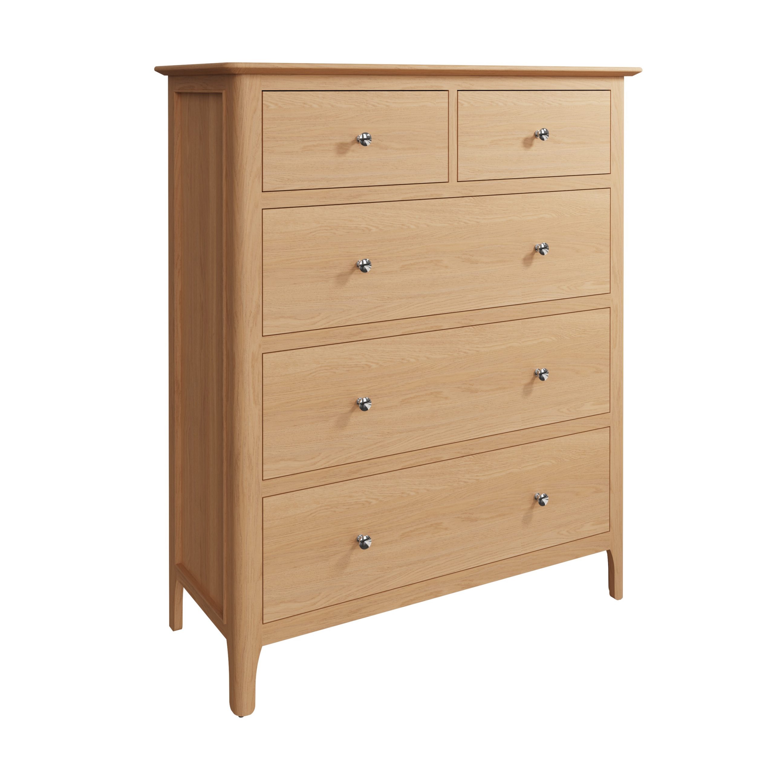 Oak Wide Chest of Drawers - Spacious Storage and Timeless Style - Image 2