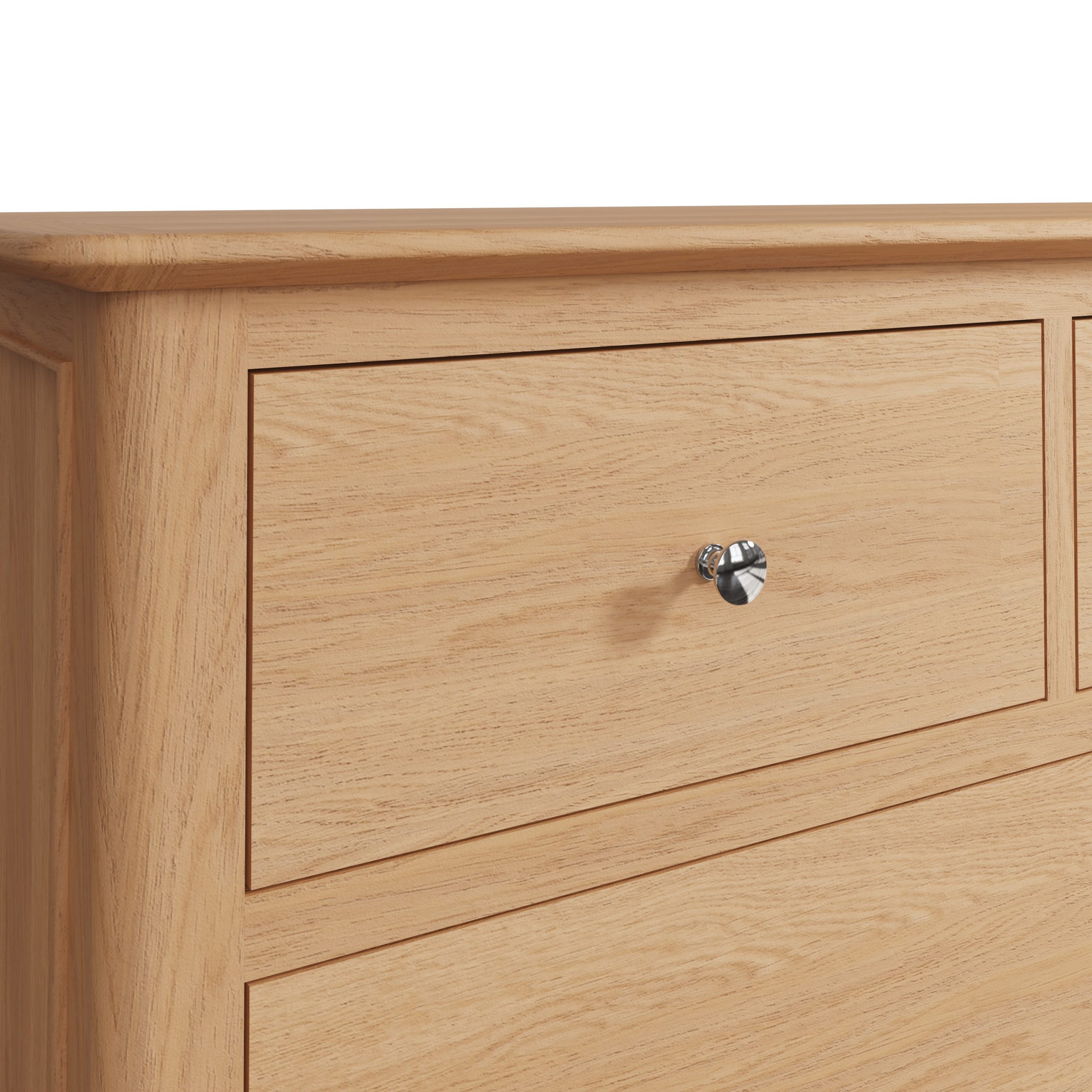 Oak Wide Chest of Drawers - Spacious Storage and Timeless Style - Image 6
