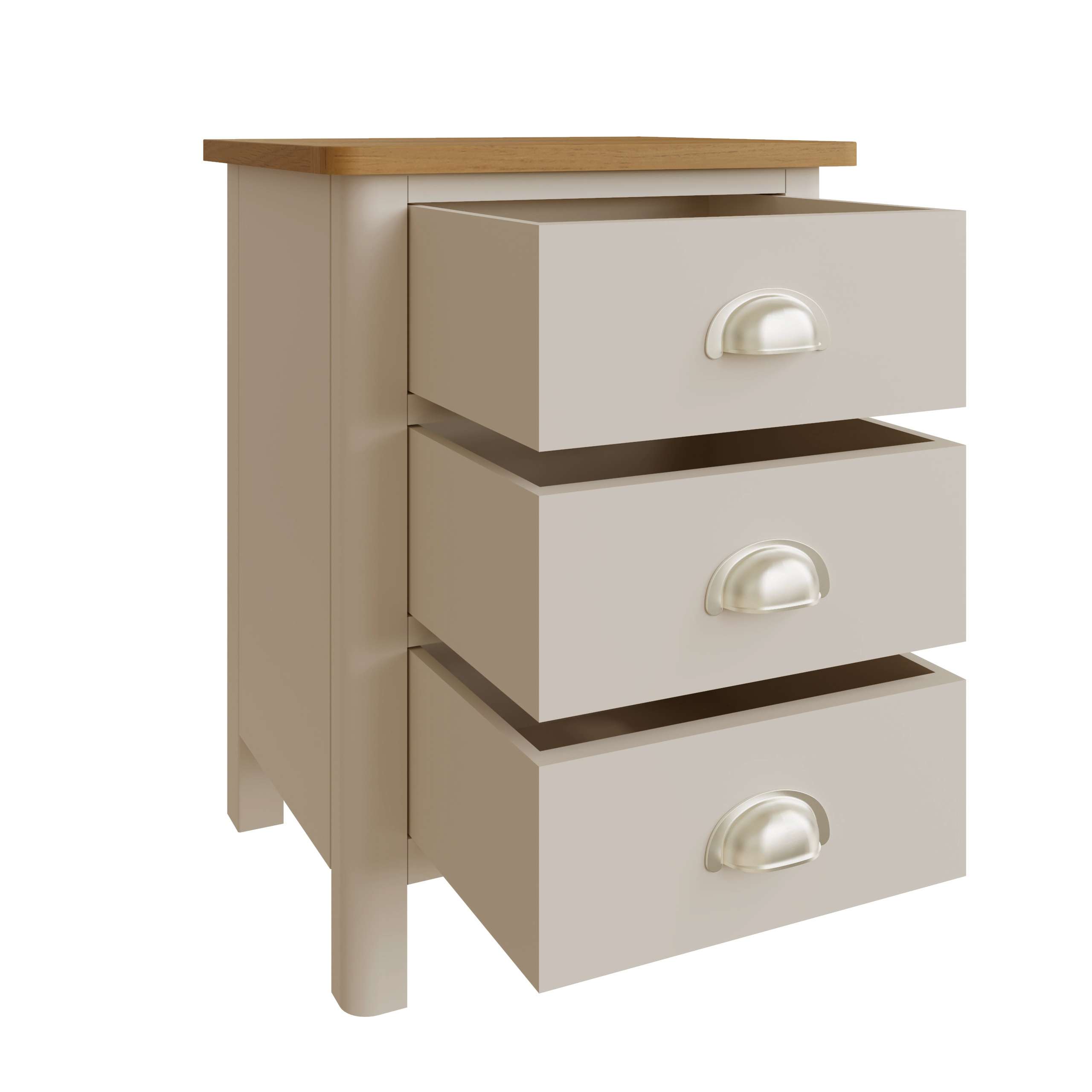 3 Drawer Bedside - Image 4