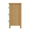 6 Drawer Chest of Drawers Oak - Image 6