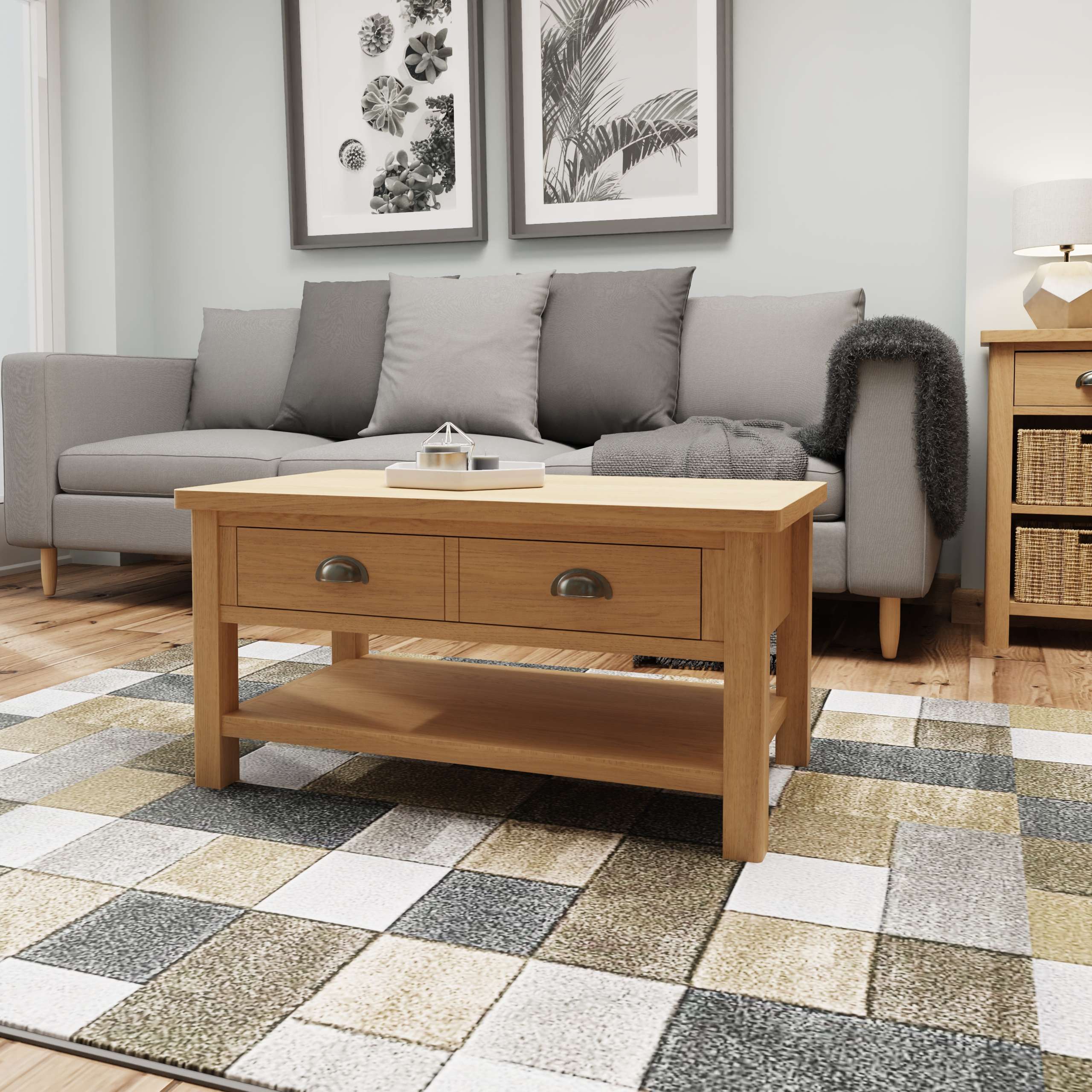 oak coffee tables with storage