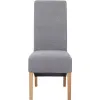 Scroll Back Dining Chair - Grey - Image 4
