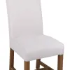 Scroll Back Fabric Dining Chair - Natural - Image 2