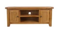 Oak TV Stand 55 Inch and Coffee Table Example