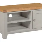 small grey tv unit