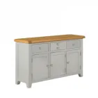 Grey Sideboard Near Dining Area