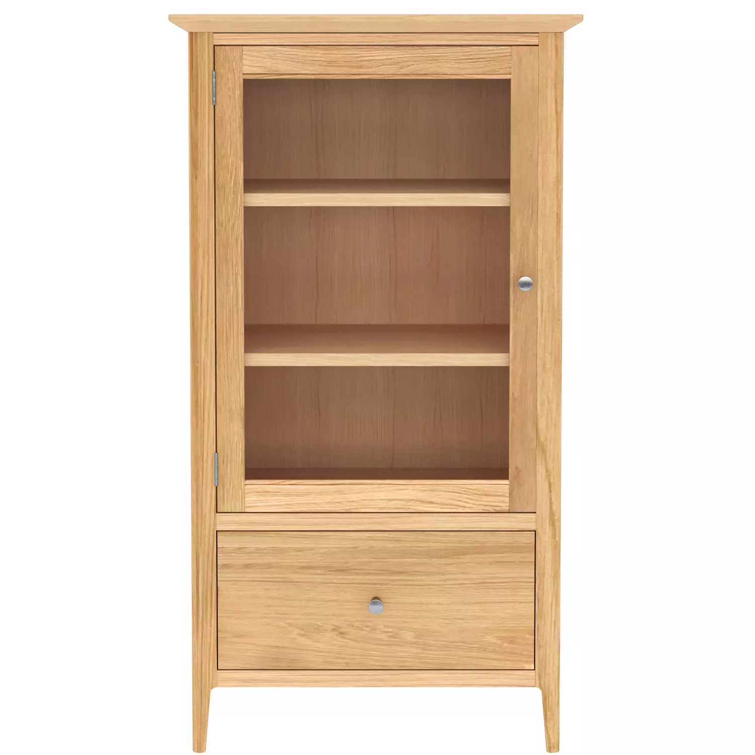 Light Oak Glazed Bookcase - Image 2