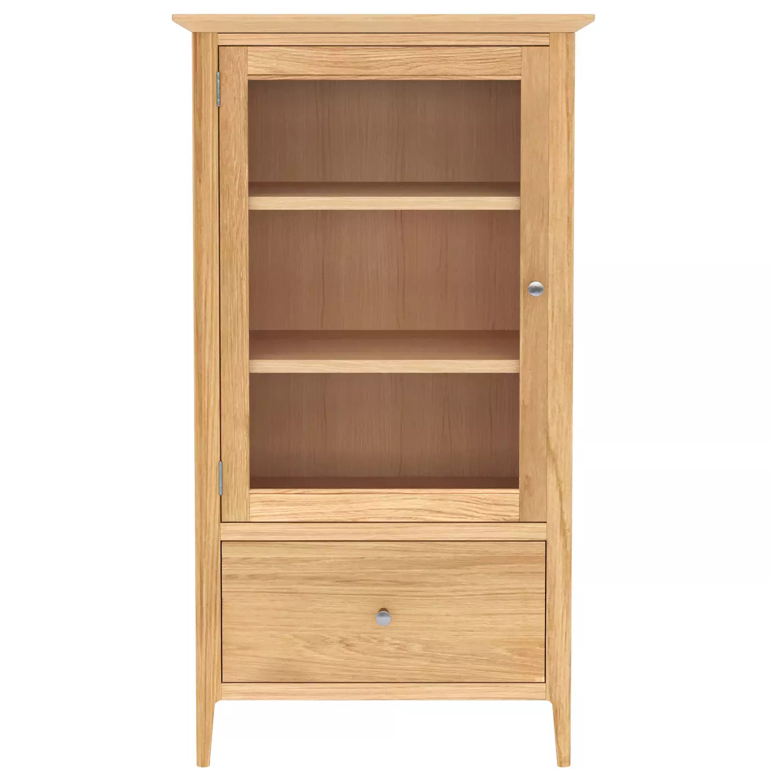 Light Oak Glazed Bookcase - Image 6