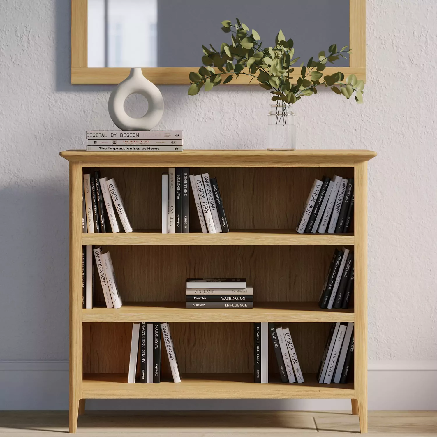 Light Oak Small Bookcase