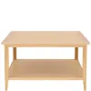 London Oak Square Coffee Table With Shelve - Image 6