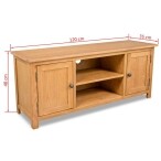 Oak TV Unit Suitable for up to 55 Inch Tv's - Image 6