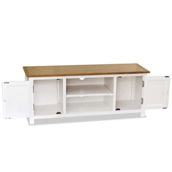 White And Oak TV Unit for up to 55 Inch Tv's
