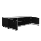 Black TV Unit in High Gloss with LED lights - Image 2