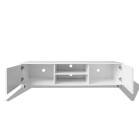 white gloss tv unit with led lights - Image 4