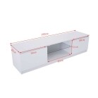 White High Gloss TV unit for 75Inch Tv's - Image 2