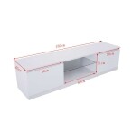 White High Gloss TV unit for 75Inch Tv's - Image 2