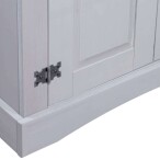 Bookcase With Doors Grey - Image 3