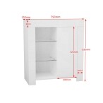 Black High Gloss Sideboard with LED - Image 5