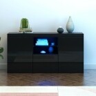 Black Gloss Sideboard with LED lights / TV Stand 60 Inch - Image 5