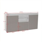 Black Gloss Sideboard with LED lights / TV Stand 60 Inch - Image 7