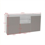 Black Gloss Sideboard with LED lights / TV Stand 60 Inch - Image 7