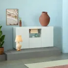 White High Gloss Sideboard / TV Stand 60 Inch TV - Image 5