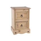2 Draw Petite Bedside Cabinet