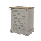 3 Drawer Bedside Cabinet