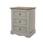 3 Drawer Bedside Cabinet