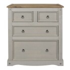 2+2 Chest Of Drawers Grey