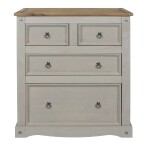2+2 Chest Of Drawers Grey