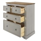 2+2 Chest Of Drawers Grey
