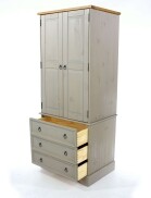 2 Door 3 drawer Wardrobe Grey