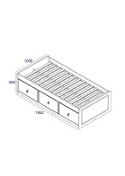Cabin Bed Grey Premium Pine Furniture - Image 4