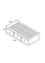 Cabin Bed Grey Premium Pine Furniture - Image 4