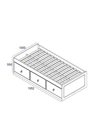 Cabin Bed Grey Premium Pine Furniture - Image 4
