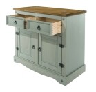 Wooden Sideboard Pine 2 door Grey