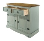 Wooden Sideboard Pine 2 door Grey