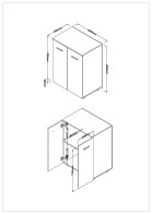 2 Door Sideboard - Image 5