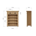 Oak Wine Rack
