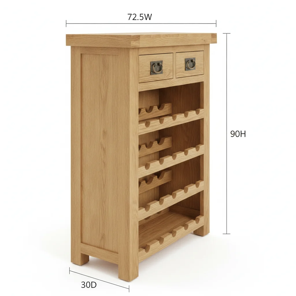 Oak Wine Rack