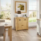 Slim Oak Sideboard