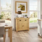 Slim Oak Sideboard