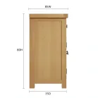 Slim Oak Sideboard