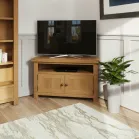 oak corner tv cabinet