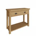 oak wood console table
