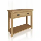 oak wood console table