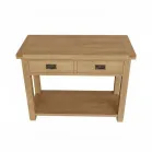 oak wood console table